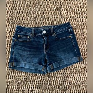 American Eagle Midi Boyfriend fit Jean Shorts